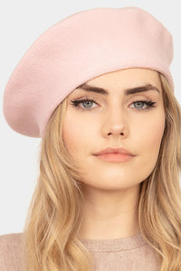 Lost In Paris Fuchsia Pink Fashionable Beret Hat