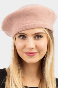 Lost In Paris Blush Pink Fashionable Beret Hat