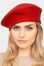 Load image into Gallery viewer, Lost In Paris Red Fashionable Beret Hat