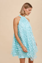 Load image into Gallery viewer, Beautiful Tulle Mint Blue Mesh Halter Mini Dress