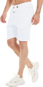 Men's Summer Style Yellow Drawstring Shorts