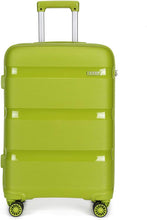 Load image into Gallery viewer, Lime Green Hard Shell Travel Trolley Spinner Wheel Carry On Suitcase