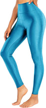 Load image into Gallery viewer, High Waist Shiny Pink Stretch Leggings