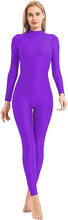 Load image into Gallery viewer, Red Long Sleeve Zip Back Leotard Catsuit/Jumpsuit
