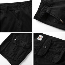 Load image into Gallery viewer, Men&#39;s Multi-Pocket Cargo Khaki Shorts
