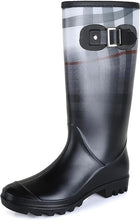 Load image into Gallery viewer, Water Resistant Black Leopard Stylish Rain Boots Water Shoes