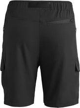 Load image into Gallery viewer, Men&#39;s Lightweight Cargo Black Shorts