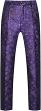 Load image into Gallery viewer, Men&#39;s Luxe Purple Floral 4pc Blazer &amp; Pants Formal Suit