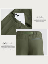 Load image into Gallery viewer, Men&#39;s Lightweight Cargo Army Green Shorts
