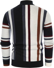Load image into Gallery viewer, Men&#39;s Red/White Striped Vintage Long Sleeve Sweater