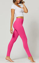Load image into Gallery viewer, High Waist Pink Stretch Leggings