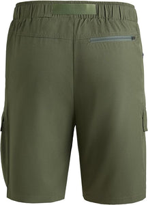 Men's Lightweight Cargo Army Green Shorts