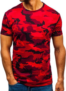 Men's Camouflage Grey/Black Short Sleeve T-Shirt