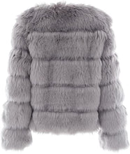 Load image into Gallery viewer, Winter Wonderland Hot Pink Faux Fur Long Sleeve Jacket