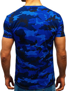Men's Camouflage Army Green Short Sleeve T-Shirt