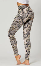 Load image into Gallery viewer, High Waist Mocha Fusion Printed Stretch Leggings