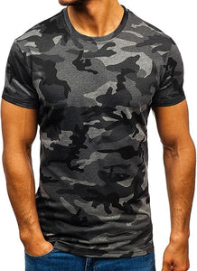 Men's Camouflage Blue/White Short Sleeve T-Shirt