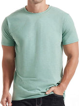 Load image into Gallery viewer, Men&#39;s Casual Khaki Crew Neck Short Sleeve T-Shirt