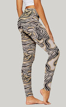 Load image into Gallery viewer, High Waist Mocha Fusion Printed Stretch Leggings