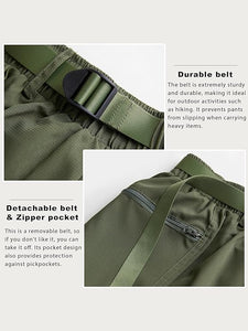 Men's Lightweight Cargo Army Green Shorts