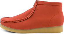 Load image into Gallery viewer, Men&#39;s Orange Lace Up High Top Suede Boots