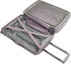 Travel Chic 20 Inch Carry On Purple Spinner Suitcase