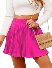 Load image into Gallery viewer, Summer Time Chic Khaki Elastic Waist Pleated Mini Skirt