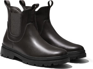 Men's Sleek Black Lace Up Ankle Boots