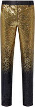 Load image into Gallery viewer, Men&#39;s Gradient Blue/Gold Sequin Dress Pants