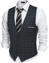 Load image into Gallery viewer, Men&#39;s Beige Sleeveless Formal Slim Fit Suit Vest