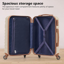 Load image into Gallery viewer, Destiny Travel Dufflel, Carryon 3pc Luggage Navy Blue Suitcase Set