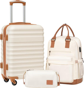 Destiny Travel Dufflel, Carryon 3pc Luggage Navy Blue Suitcase Set
