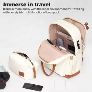 Destiny Travel Dufflel, Carryon 3pc Luggage White Suitcase Set
