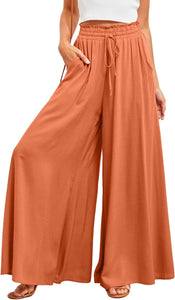 Ready For Vacay Turquoise Brown High Waist Long Pants