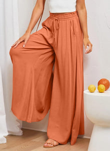 Ready For Vacay Turquoise Brown High Waist Long Pants