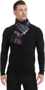Men's Luxury Navy/Red Cashmere Feel Scarf