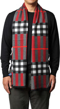 Load image into Gallery viewer, Men&#39;s Luxury Red Cross Cashmere Feel Scarf
