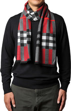 Load image into Gallery viewer, Men&#39;s Luxury Red Cross Cashmere Feel Scarf