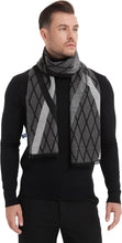 Load image into Gallery viewer, Men&#39;s Luxury Printed Grey Cashmere Feel Scarf