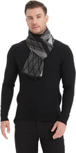 Load image into Gallery viewer, Men&#39;s Luxury Printed Grey Cashmere Feel Scarf