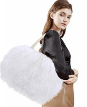 Load image into Gallery viewer, Mongolian White Luxury Wool Fur Handbag