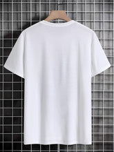 Load image into Gallery viewer, Men&#39;s White Pyramid Printed Short Sleeve T-Shirt