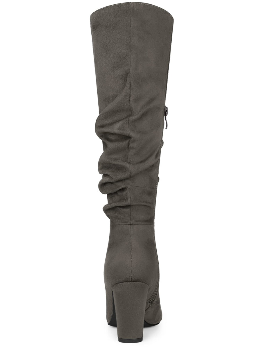 Gray hot sale slouchy boots