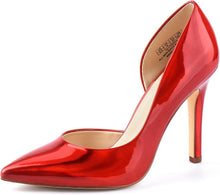 Load image into Gallery viewer, Mirror Red Classic 4 Inch Stiletto Fashion Heel Pumps