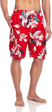 Load image into Gallery viewer, Men&#39;s Black Floral Cargo Style Swim Shorts w/Pockets