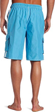 Load image into Gallery viewer, Men&#39;s Green Camo Cargo Style Swim Shorts w/Pockets