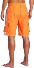 Load image into Gallery viewer, Men&#39;s Orange Cargo Style Swim Shorts w/Pockets