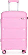 Load image into Gallery viewer, Pink Hard Shell Travel Trolley Spinner Wheel Carry On Suitcase