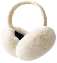 Load image into Gallery viewer, Light Khaki Faux Fur Winter Style Ear Muffs