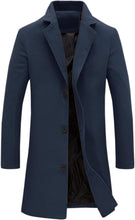 Load image into Gallery viewer, Men&#39;s Slim Fit Pink Long Sleeve Lapel Single Button Trench Coat